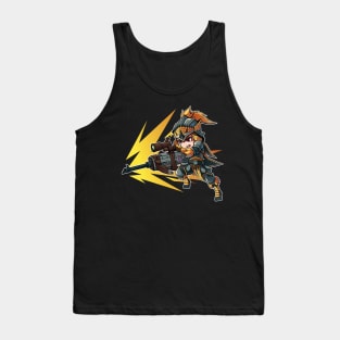 Monster Hunter World Chibi Heavybowgun Tank Top